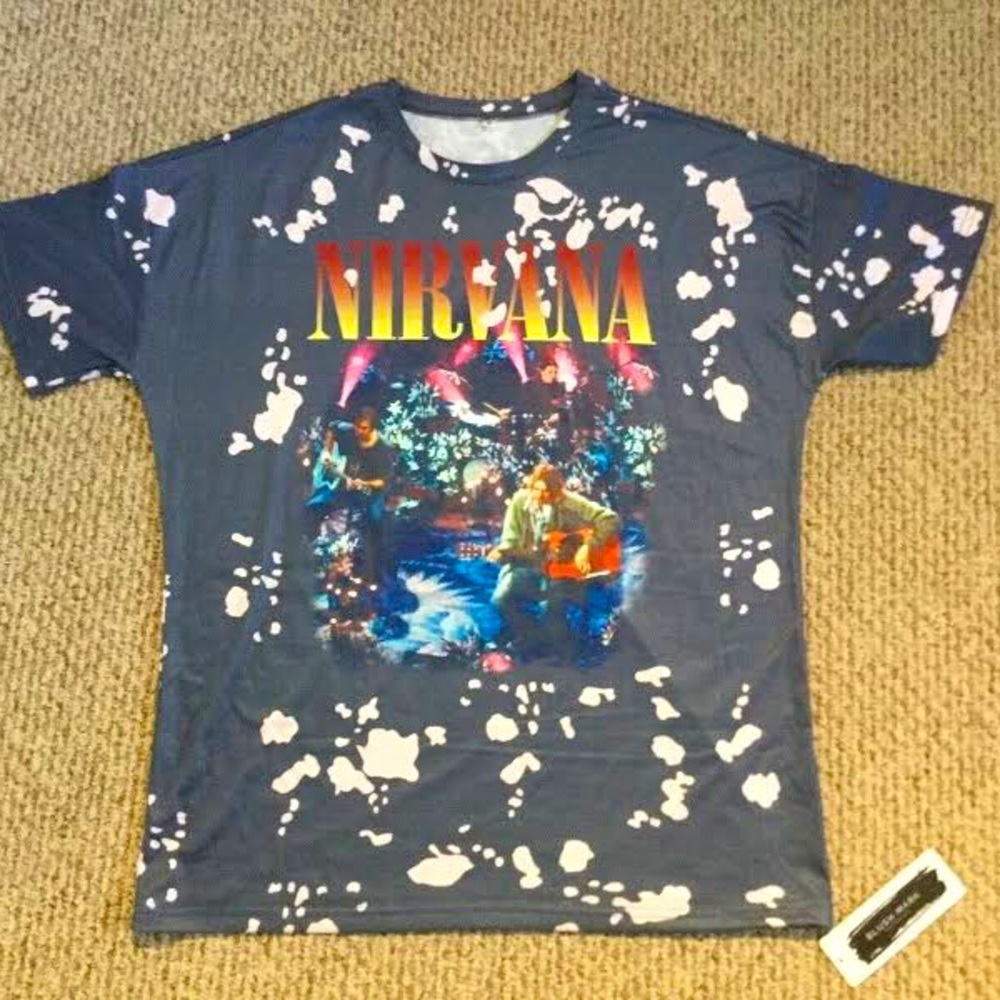 Nirvana Unplugged Oversized Graphic Tee